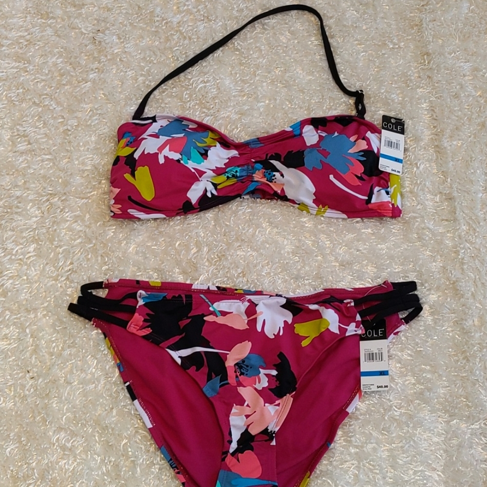 Woohoo!! NWT COLE OF CALIF BIKINI SZ XL